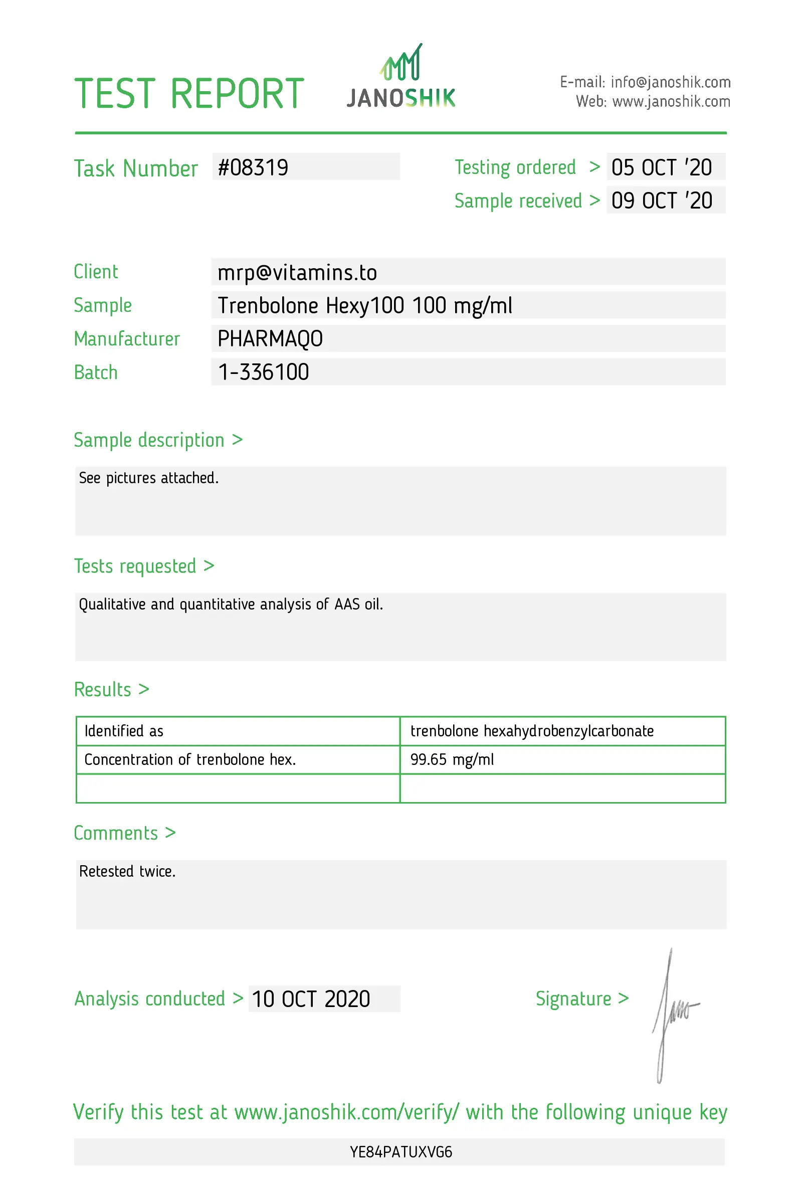 Trenbolone Hexy – Pharmaqo Labs