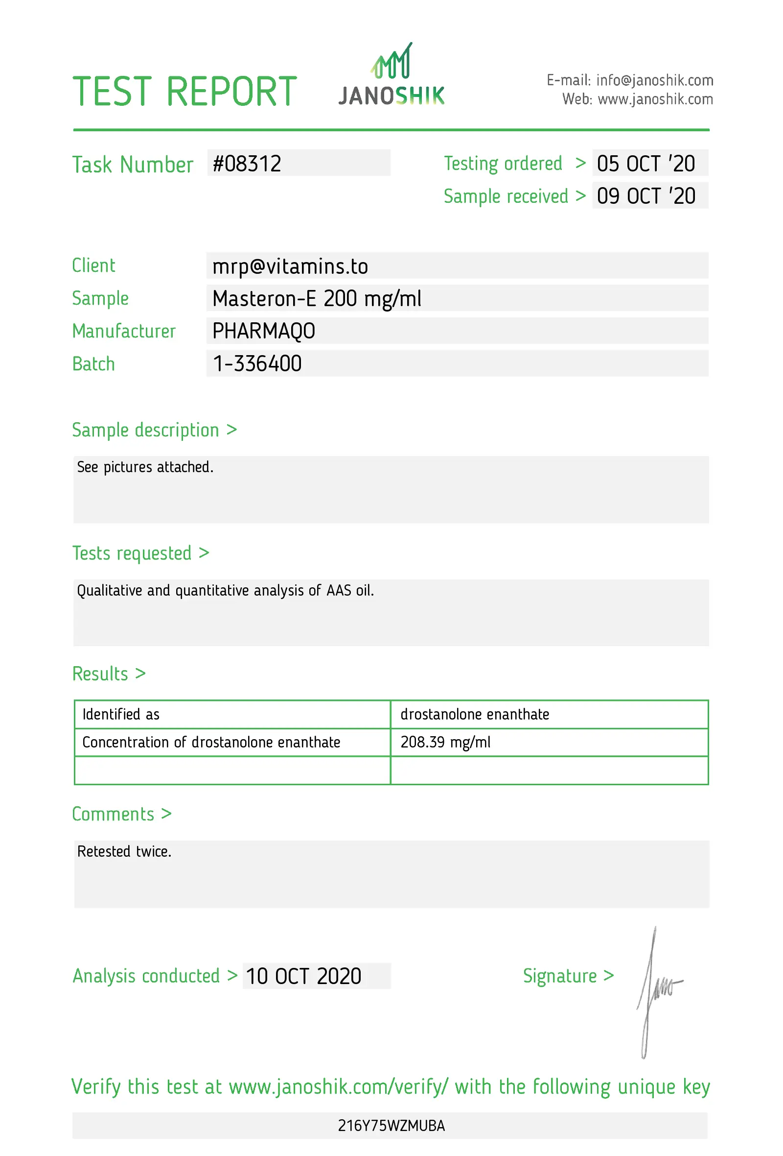 Drostanolone-E 200 – Pharmaqo Labs