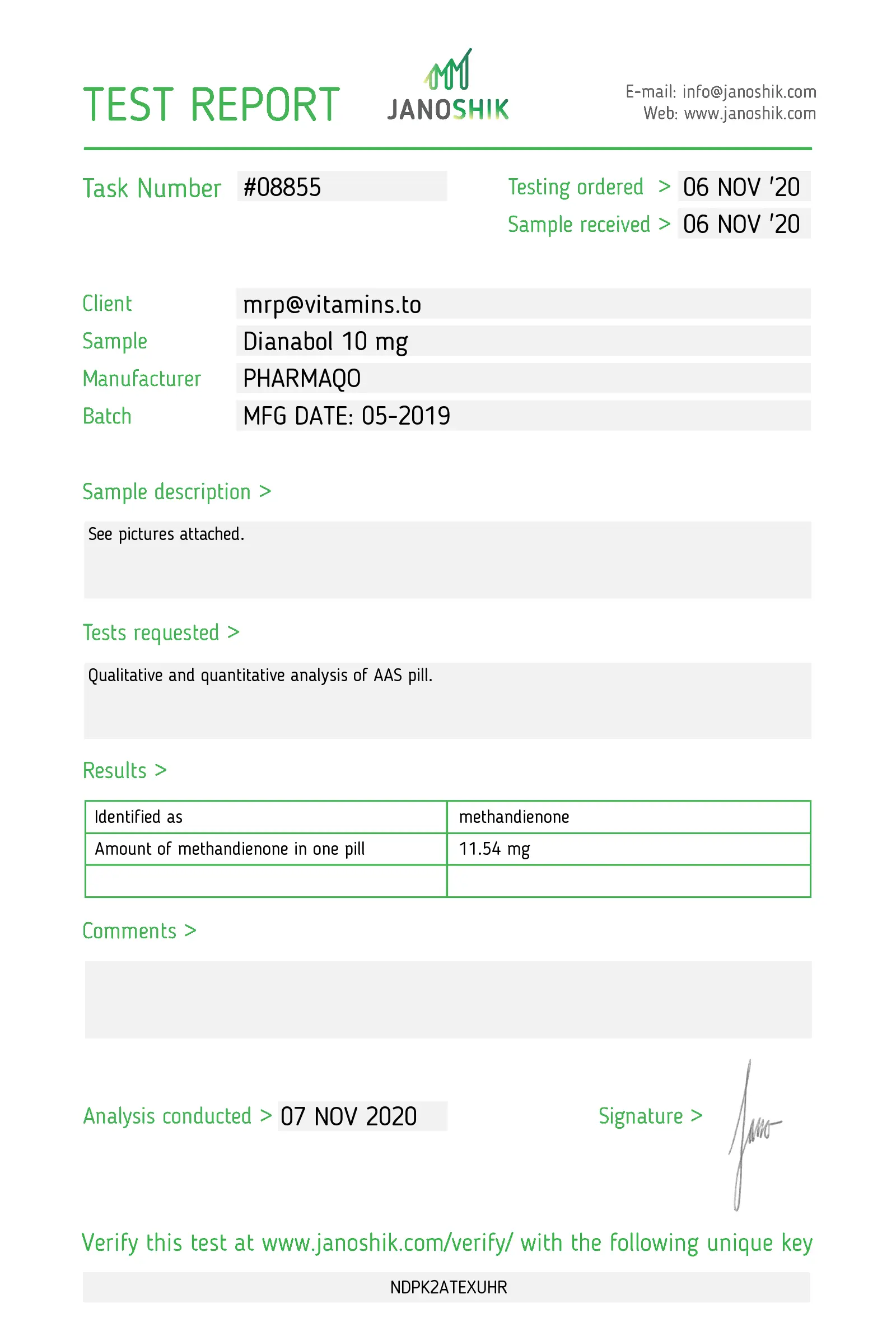 Dianabol – Pharmaqo Labs [100tabs/10mg]