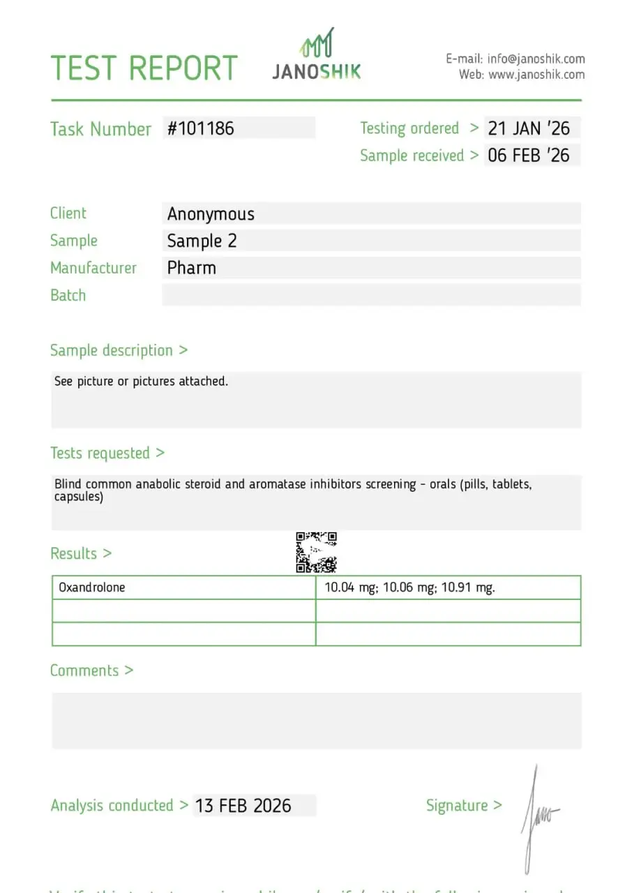 Anavar10 – Pharmaqo Labs [10mg/100tabs]