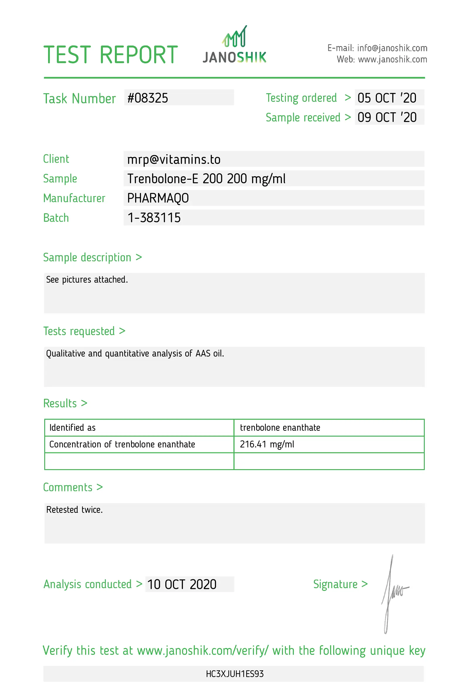 Trenbolone-E  200 – Pharmaqo Labs
