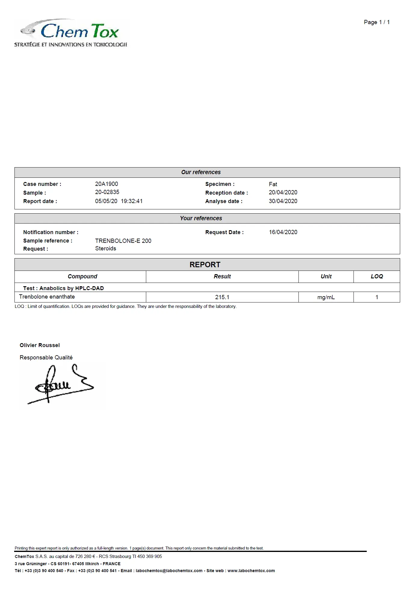 Trenbolone-E  200 – Pharmaqo Labs