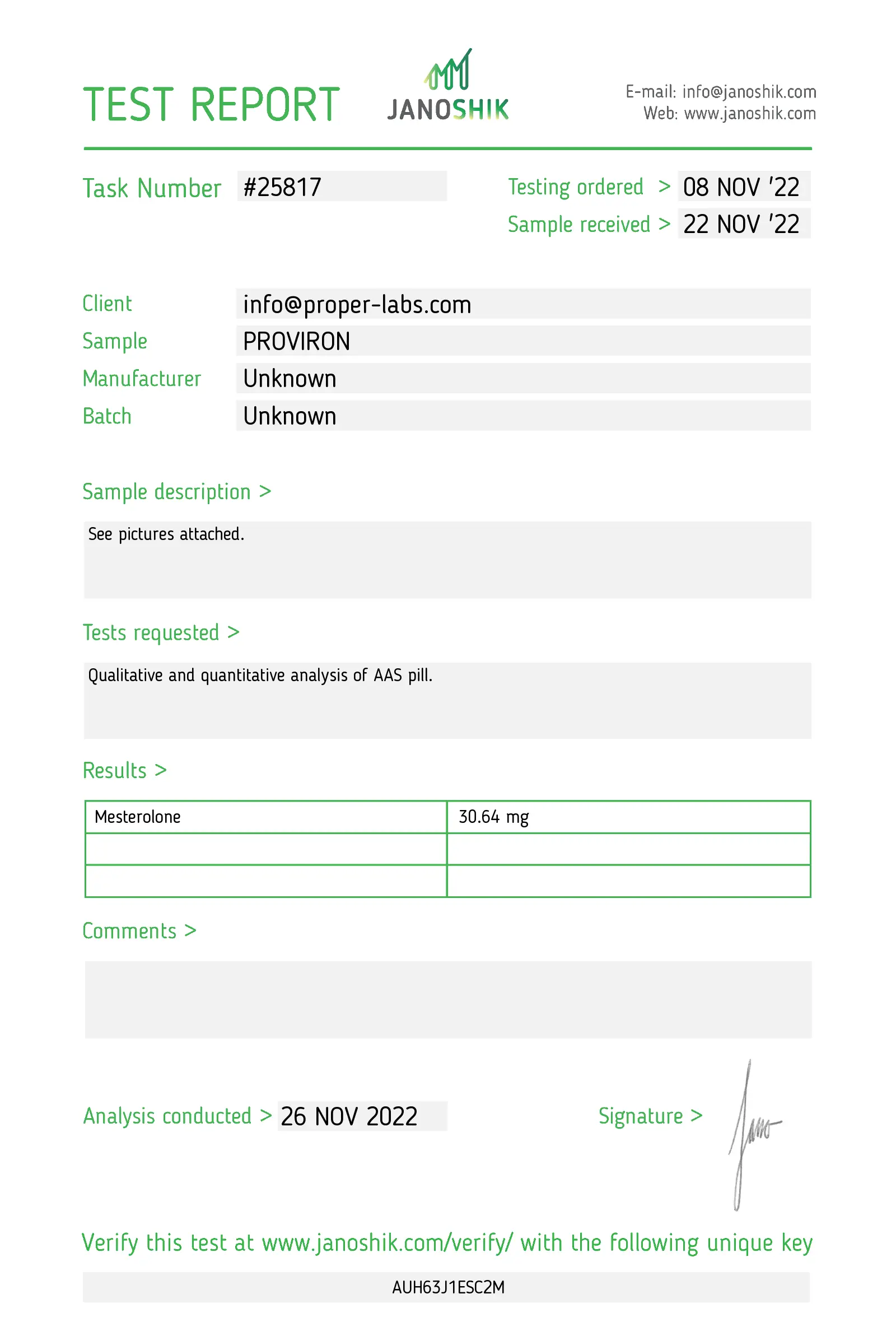 Proviron – Proper Labs [50tab/25mg]