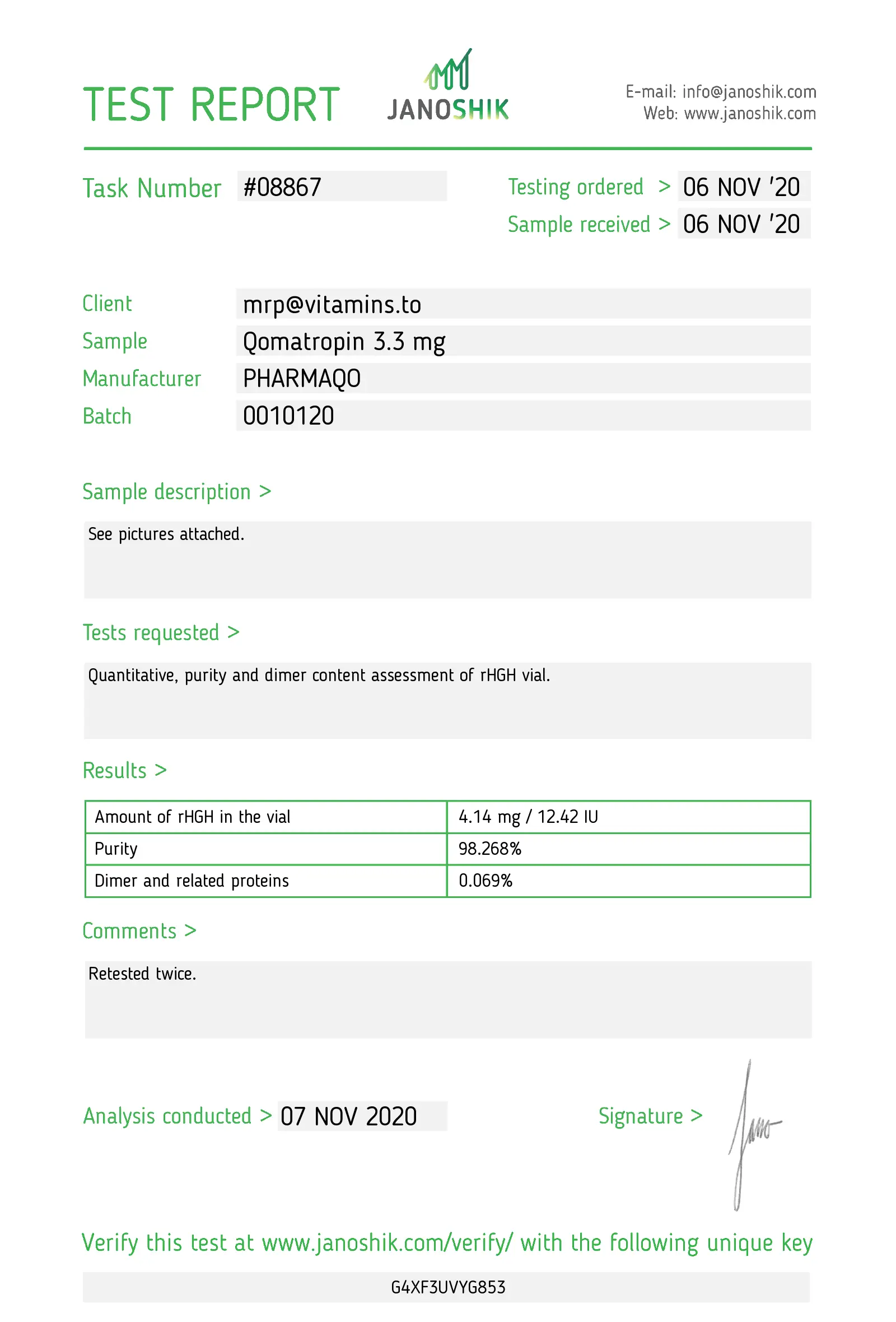 Qomatropin HGH 100iu – Pharmaqo Labs